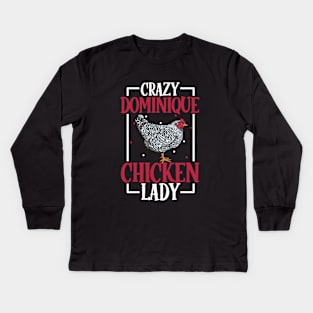 I love my Dominique Chicken - Cluck Yeah Kids Long Sleeve T-Shirt